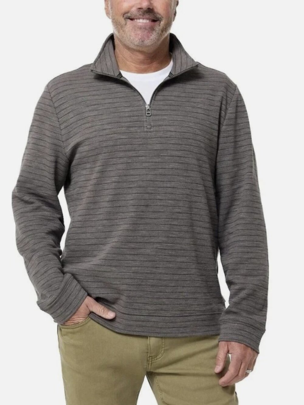 Dockers Premium Edition Quarter Zip Long Sleeve Sweater